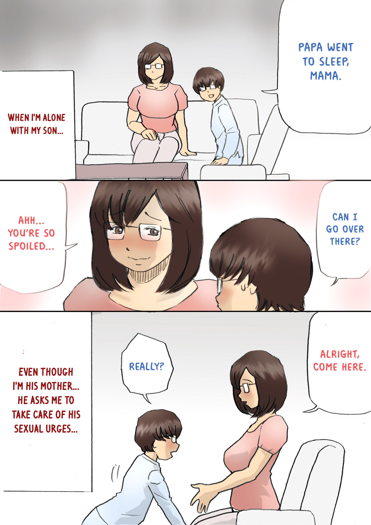 Hentai Manga Comic-Mama, Let's Film It-Read-3